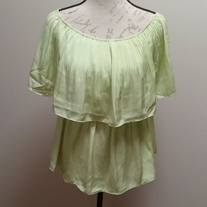 C Est. 1946 women's size medium green Island Time Butterfly top